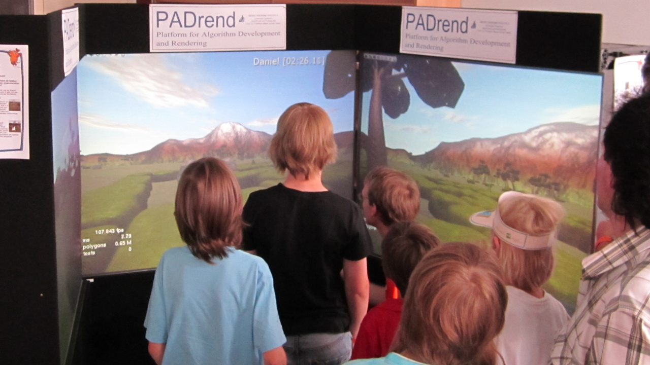 PADrend booth during the Maus Türöffner-Tag 2011